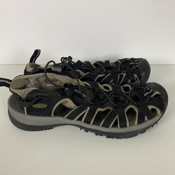 Keen Whisper Waterproof Sport Hiking Sandals Womens 7.5 Black - Picture 7 of 14